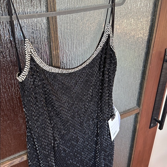 Mac Duggal beaded black sheath Elegant Black Evening Gown size 12 NWT - Picture 6 of 11